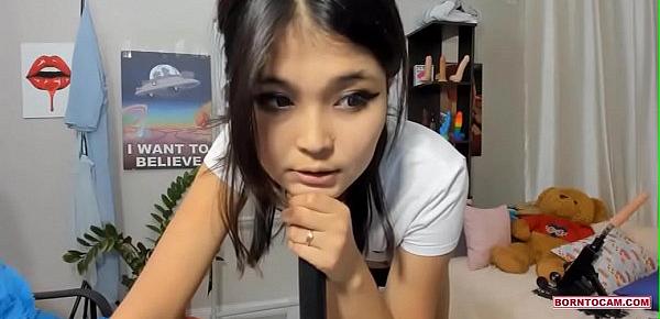  Cute Small Asian Having Fun With Fans On Liveshow